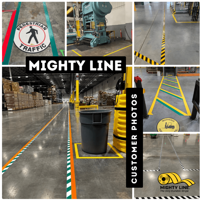 warehouse floor striping in the Bay Area